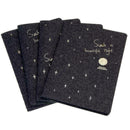 Black Paper Graffiti Notebook Sketch Book Diary For Painting Drawin Notepad F2Y1