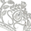 European Bride Crown Headdress Leaf Crystal Rhinestone Crown Wedding Access