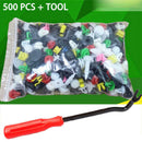 500X Mixed Plastic Auto Car Fastener Clip Bumper Fender Trim Screwdrive RBS