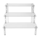 3 Ladder Tabletop Riser Display Protection Removable Rack Stand Organizer