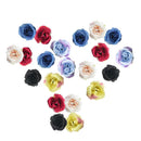 20pcs Assorted Artificial Silk Rose Flower Head DIY Craft Decoration