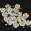 20Pcs High Power Led Diodes 1W Ultra Bright 3000K 100-120Lm Brightness Warm Q1A2