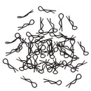 1/12th RC Buggy Bodyshell Clip Pins 150x Black for Vehicle Models Body Shell