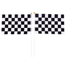 5xBlack And White Flag Checkered Racing Banner Polyester Flags Hand SignalFla Kw