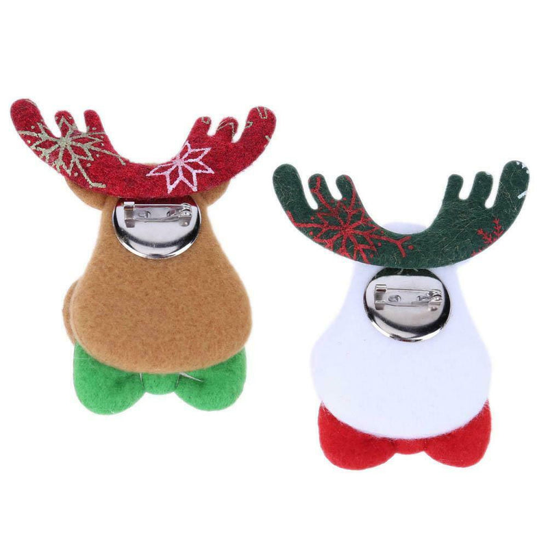 Women Brooch Hairpin Hair Clip Christmas Decoration Jewelry Accessory(Elk) A