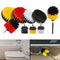 10pcs Drill Brush Car Washing Kit Detailing Power Brush with Extension Rod Auto