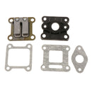 Inlet Reed Valve Gasket Manifold Intake Pipe Set for 47cc 49cc Engine Carburetor