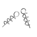 50x Fishing Lures Pin Fixed Latch Screw Needle Worms Fishing Bait Tackle