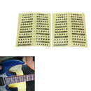 2x Learn Guitar Scales Neck Fretboard Note Map Fret Stickers Lables Deca RLC