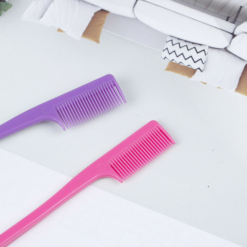 3pcs/lot Double Sided Edge Hair Brush Comb Hair Beauty Salon Tools Eyebrow br Nw