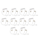 10 Pack Clear Replacement Coil Audio Tube for Two-Way Radio Audio Headset