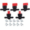 5 Packs 698183 Fuel Shutoff Valve 1/4 inch Inline Straight Fuel Shut Off Va