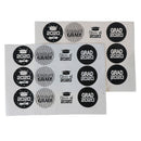 60x stickers Round Labels Graduation Theme Patterned Sealing Stickers OZ