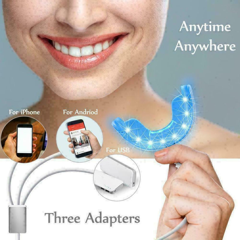Portable LED Smart Teeth Whitening Device 3 USB Ports Whitening Tooth Z6R1 S8K3