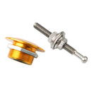 30mm Car Push Button Bonnet Pin Aluminum Hood Pins Quick Release Golden