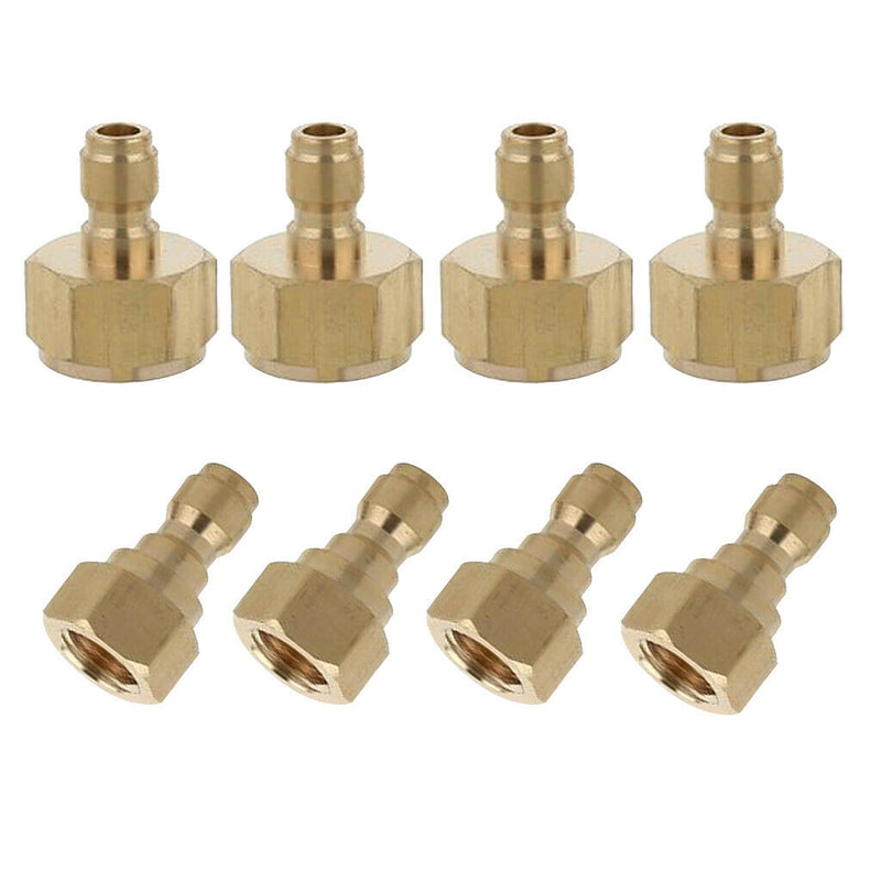 8Pcs Pressure Washer Adapter Female M22 X 1.5mm & Male M14 x 1.5mm Quick Connect