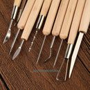 27PCS Silicone Rubber Shapers Clay Sculpting Carving Fimo Modelling Hobby Tools