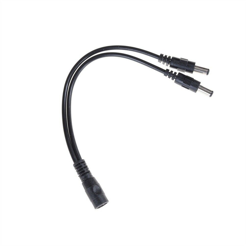 5.5x2.1mm 1Male To 2 Female Plug DC Power Splitter Adapter For TV Camera Cabl BX