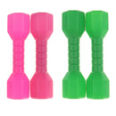 4 pcs Kids Plastic Dumbbells Sports Exercise Toys Green & Pink