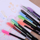 48 Color Gel Pen Neon Pastel Glitter Ink Pens Scrapbooking Drawing Writing Gifts