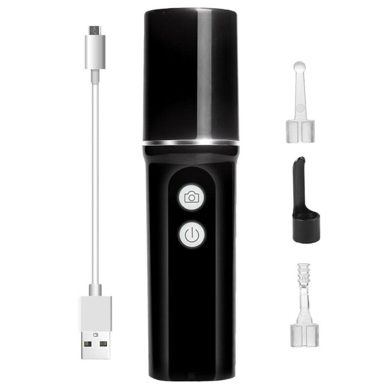 WiFi Wireless Visual Earpick HD Earwax Clean Tool Cleaning Scoop 5.3mm Black