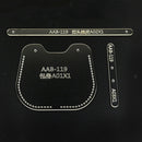 3Pcs Acrylic Leather Key Case Template Stencils for Women Men Unisex