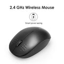 Q4 Portable 3 Buttons Wireless Mouse 2.4GHz 1000DPI Office Mice (Black) A