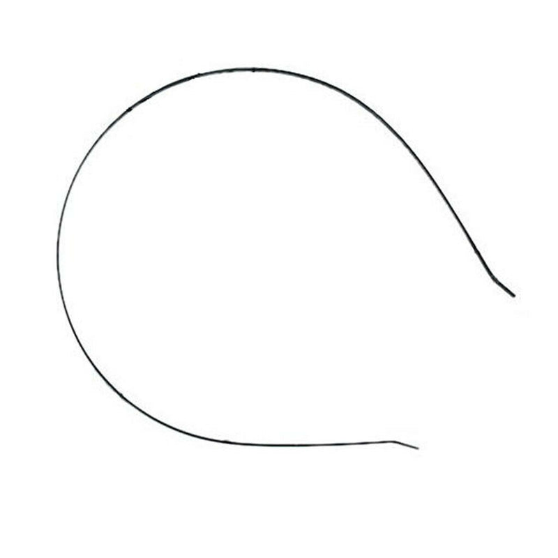 10Pcs 3mm Blank Headbands Metal Hair Band Lots DIY Accessories Black