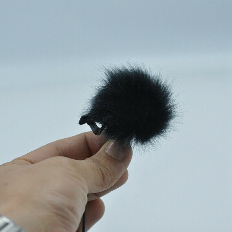 Universal Lavalier Microphone Furry Windscreen Fur Windshield Wind Muff Sof