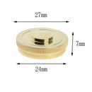 4x Golden Cylinder Lower Cover Caps for French Horn Intruments DIY Accs