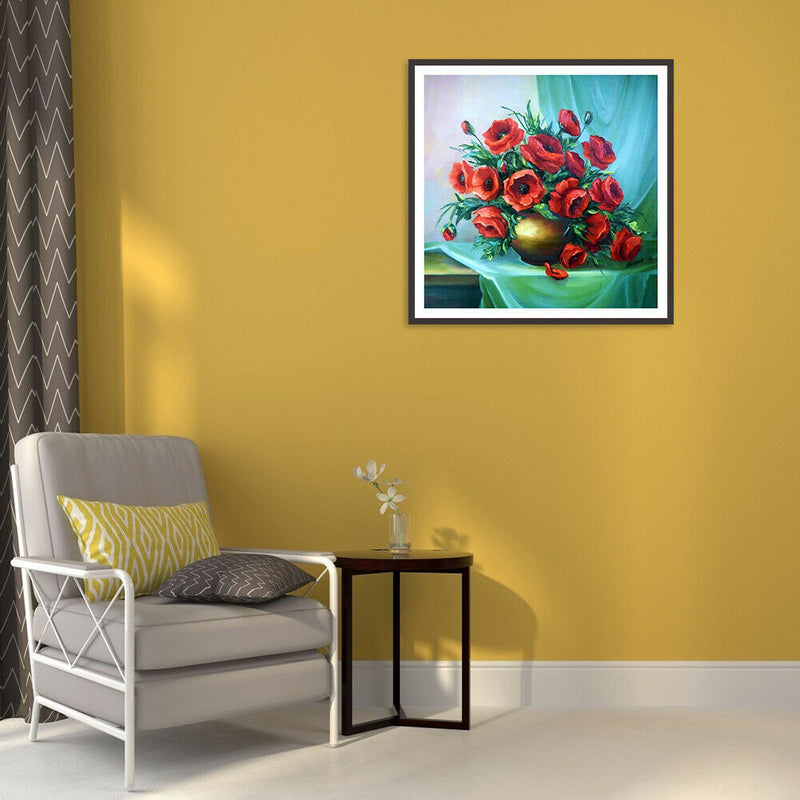 5D DIY Full Drill Diamond Painting Flower Embroidery Mosaic Craft Kit Decor