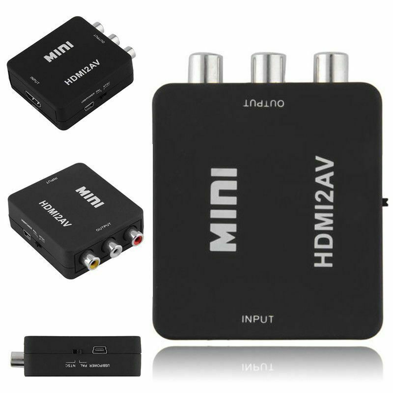 Mini 1080P HDMI Composite to RCA Audio Video AV CVBS Converter Adapter For HD B6