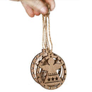 3pcs Nordic Style Christmas Tree Angel Elk Santa Claus Pendant (JM01563)