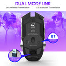 X13 2.4G BT 2400DPI Wireless Gaming Mouse Backlight Optional Mice for Computer