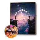 Diamond Painting Canyon Moon Phase Full Round Drill Wall Picture 30x40cm