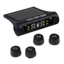 Solar Powered Car Tire Pressure Monitor Alarm Tyre Detection External Sensor