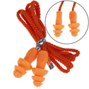 1Pc Soft silicone ear plug reusable hearing protection earplug with cor ï¼D