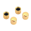 Pack of 4 Iron Electric Guitar Volume Tone Control Knobs Buttons Golden