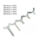 5Pcs M8*16~35mm Butterfly Wing Screws Thumb Screws Wing Bolts Kit - Zinc Plated