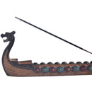 Dragon Boat Incense Stick Holder Burner Hand Carved Carving Censer Ornament K1O9