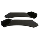 Universal Car Front Bumper Lip Splitter Spoiler Glossy Black Left+Right A