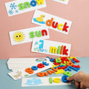 Wooden Cardboard English Spelling Alphabet Game Spelling Early Education Kids
