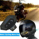 Rechargeable Bluetooth Motorcycle Helmet 10m Headset Headphones Hands-Free