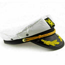 Men & Women's Yacht Captain Skipper Sailor Boat Cap Fas White Hat S0V7 Cost E6T6