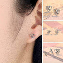 Female Imitation 925 Stunning sweet Heart Stud Earrings Jewellery Gift UK W P3W4