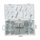200pcs Extension & Compression Steel Spring Assortment Kit Carburetor Flat Hoop