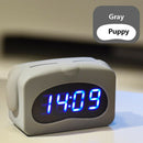 Led Digital Kids Alarm Clock Cute Calendars Temperature Acoustic Control Se G9K8