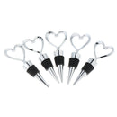 5 Pieces Love Design Heart Shape Wine and Beverage Bottle Stoppers Wine Plug