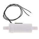 White Inlet Plastic Flow Sensor Magnetic Water Flow Liquid Reed Switch Meter