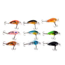 9Pcs/set fishing lure hard bait pesca  wobbler swimbait crankbaits 4.5cm/4 JR